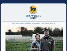 Tablet Screenshot of browdersbirds.com